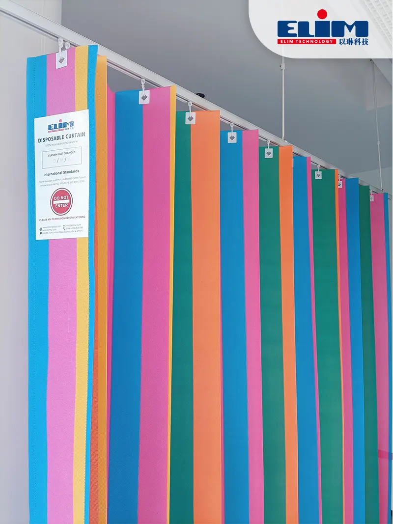 Cortinas de enfermaria infantil descartáveis