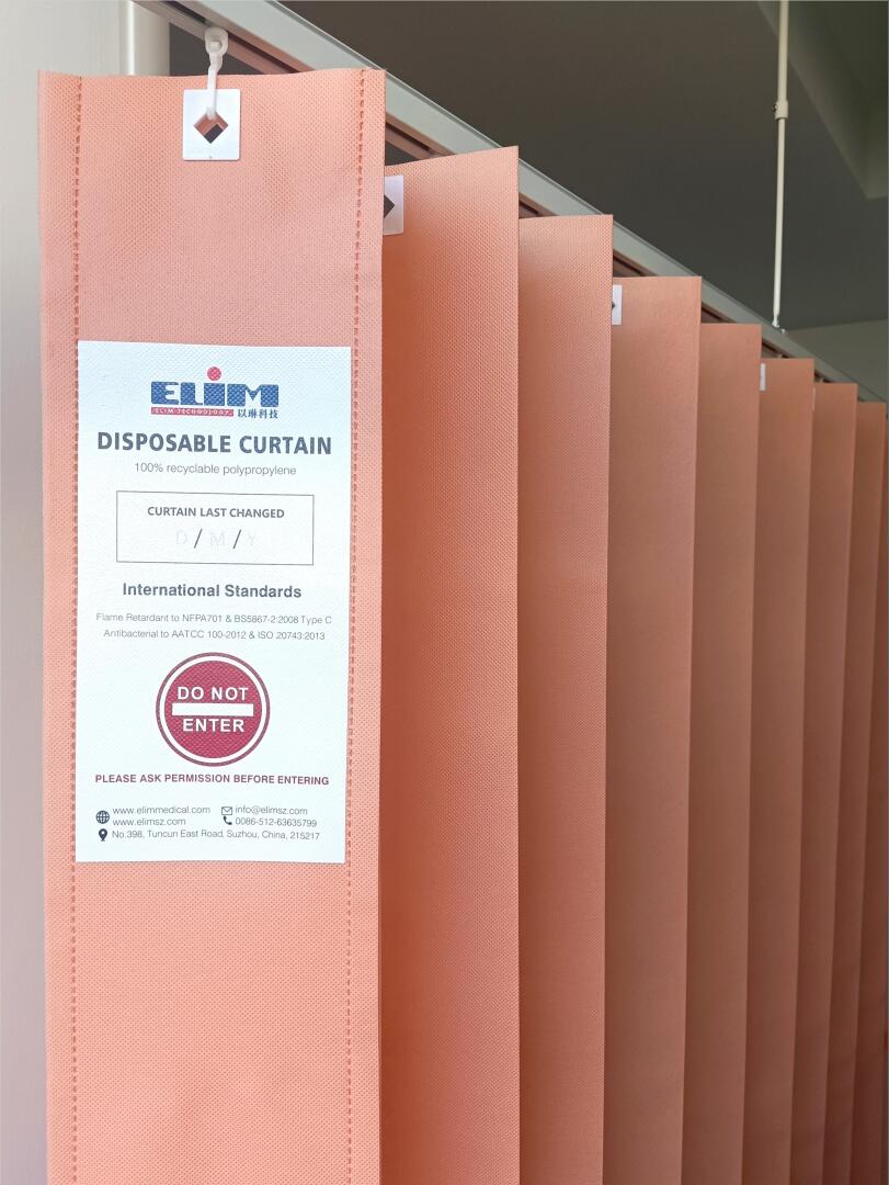 Elim elimina cortinas descartáveis ​​antibacterianas
