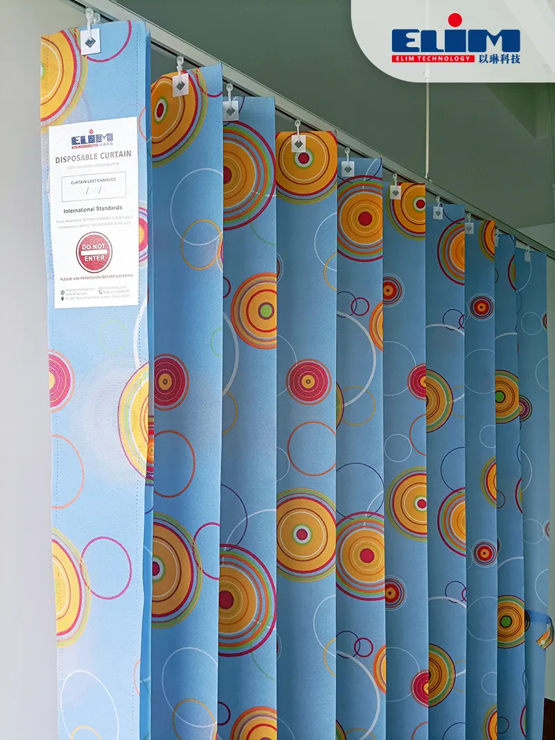Elim cortinas hospitalares descartáveis