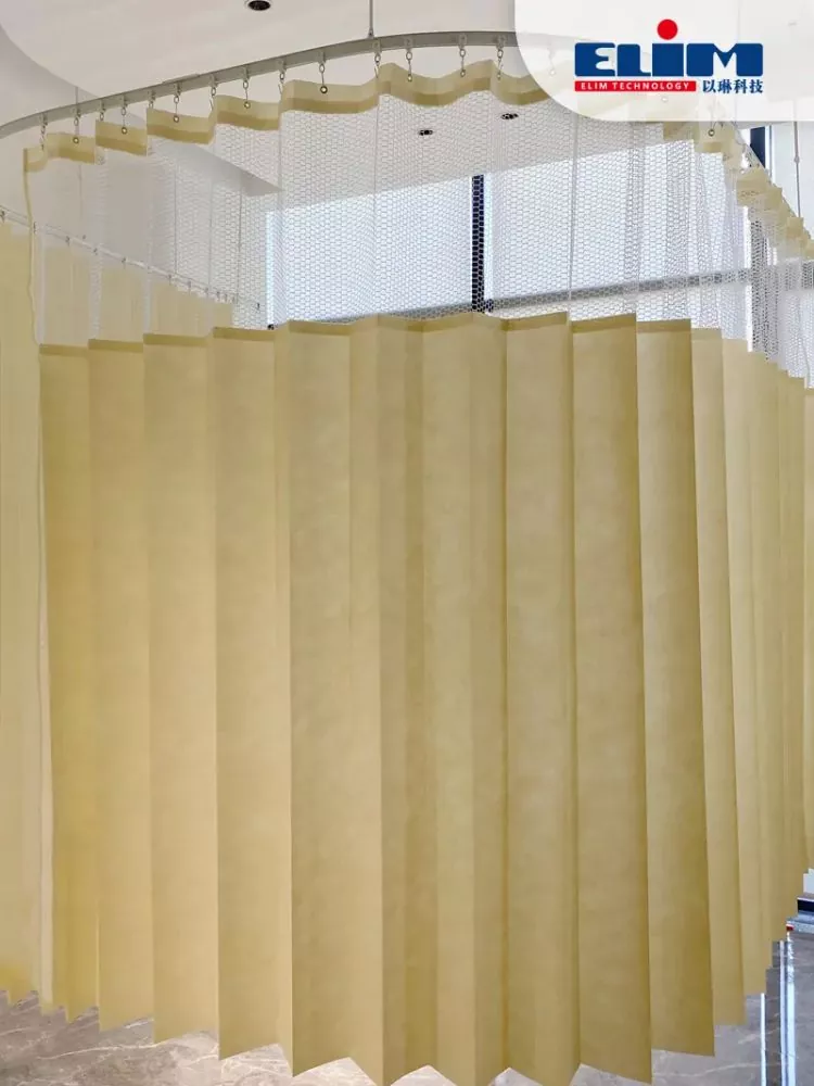Cortina descartável da malha de malha